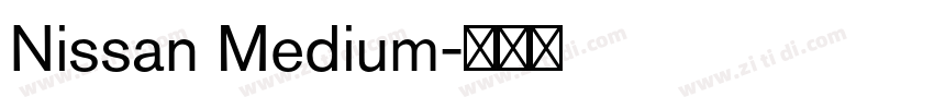 Nissan Medium字体转换